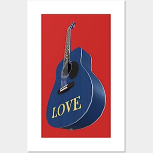 Blue Guitar – Music be the food of love Posters and Art